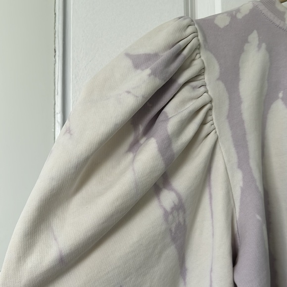 NWT All Saints Elizah Tie Dye Sweatshirt Puffed Long Sleeve Size XS - Picture 7 of 11